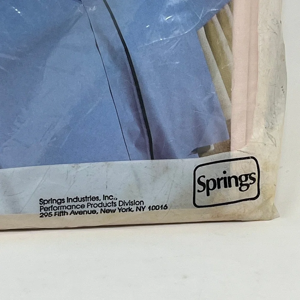 Springs Performance Vintage Twin Flat Sheet Pink Percale 180 TC No Iron USA Made